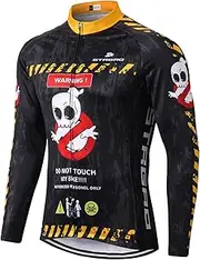 [Mengliya] MR Strgao Men's Cycling Winter Thermal Jacket Windproof Long Sleeves Bike Jersey Bicycle Coat
