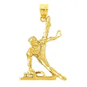 14K Gold Pommel Horse Gymnastic Pendant