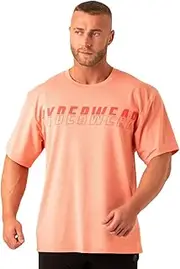 [RYDERWEAR] Men's Soft Tech Oversized T-Shirt - Coral Marl XXL