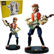 [LUXEBLOCKS] Art Music Guitar Bricks set - An Action Figure Building Sets for Adults - A Rocker Star Playing live show, 658pcs Compatible for Lego Bricks, Great Present for Guitar Music Set Fans Age 14+