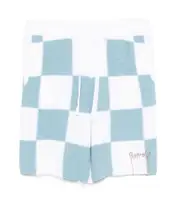 checkerboard shorts L VANILLA