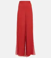 [Max Mara] Max Mara Bridal Judit wide-leg pants UK 18 red