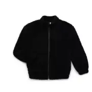 Wonder Nation Boy's size 2XL 18 High Pile Fleece Zip Up color Black Soot NEW
