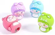weibo 4 Pcs Manual Pencil Sharpeners,Creative Pencil Cutter,Cute Cartoon Rabbit Mini Pencil Sharpener,for Kids Students School Home Office Supply