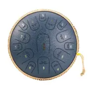 Steel Tongue Drum 14 Inch 15 Notes D Major Large Ethereal Drums Child Hand Drum