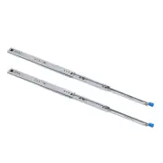 1 Pair 32 Inch Drawer Slide 53mm 3 Fold Side Mount Ball Bearing Drawer Runner