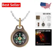 High Sensitivity Mini Compass - Waterproof, Brass, and Titanium Pocket Pendant