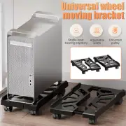 Mobile CPU Stand Adjustable Computer Tower Stand with Caster Wheels Fits Most PC