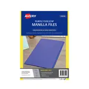 Avery Manilla Folder Foolscap Pk20 - Purple