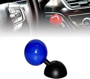 Car One-Button Start Lever,Car Push to Start Button Rocker,Push Start Button Cover, Automotive One Touch Start Button Starter Cover (Blue)