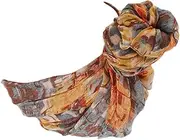 [WOFASHPURET] Tie-dye Beanie Pre-tied Knot Comfortable Ethnic Style Head Wrap for Women (grey)