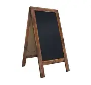 HBCY Creations A Frame Chalkboard 40x20 Solid Wood A-Frame Sign Rustic Brown ...