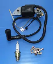 HONDA GV150 GV200 IGNITION COIL CONDENSOR POINTS SPARK PLUG BOOT