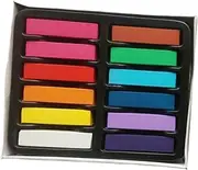 Eigell Temporary Hair Coloring Chalk, Hair Color Chalk, 12 Colors, DIY Makeup Temporary Hair Dye for Kids and Teen, Girls Boys, Party Halloween Cosplay