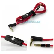 4FT 3.5MM AUX REPLACEMENT CABLE RED W/CONTROL TALK IPHONE 5 4S 4 3GS IPOD TOUCH