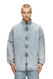 [Diesel] Diesel - Jacket in recycled nylon taslan - Jackets - Man - Blue 44 Blue