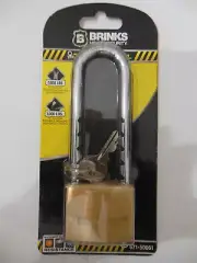 BRINKS * Commercial Grade* EXTRA Long Shackle* Boron Steele* Free Shipping