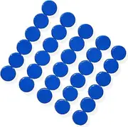 ZDZBLX Pack of 30 Magnets, Fridge Magnets, Magnets for Magnetic Board, Fridge Strong Whiteboard Magnets, Round Small Decorative Magnets, for Fridge, Magnetic Wall, Pin Board (Blue)