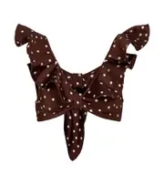[Johanna Ortiz] Johanna Ortiz Rolling Hills polka-dot bikini top AU 8 brown