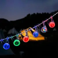 在飛比找momo購物網優惠-【YC LIFE】5入組 - 青蛙燈 營繩燈(營地燈 營釘燈