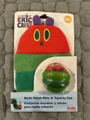 Eric Carle’s Very Hungry Caterpillar Bath Wash Mitt & Squirty Set - NEW!