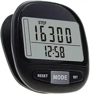Happyyami 1set Pedometer Clip with Lanyard Accurate Step Counter for Fitness Lightweight and Portable User-Friendly Interface for Seniors and Adults Screen Display
