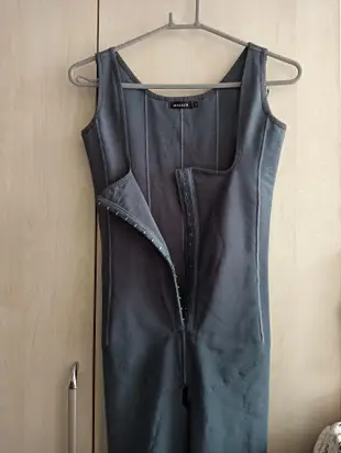 黑標瑪麗蓮調整型精品手工定製MARILYN連身塑身衣（01）鐵灰色