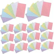 600pcs Study Flashcards: Multi-Colored Lined Cards - Vocabulary Building & Exam Prep for High School/College Learners - Back-to-School Study Kits