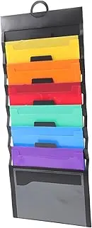 TEHAUX Large Capacity Folder Storage Bag Portable Document Organizer Plastic File Pouch
