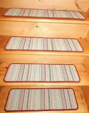 13 = STEP 9" x 29'' Stair Treads Staircase WOVEN WOOL CARPET