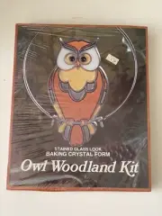 Vintage Aaron Supply Baking Crystal Stained Glass Owl Kit - Brand New - Sealed