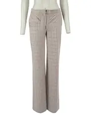 Grey Checked Wide Trousers