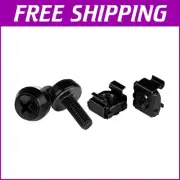 TAA Compliant 50 M5 Cage Nuts & Screws - Black Steel Rack Mounting Kit