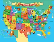 MasterPieces USA Map 60 Piece Jigsaw Puzzle