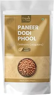 Organic Spree Paneer Dodi Phool 150gm (5.29oz) Withania Coagulans – Pure and Natural Paneer Phool