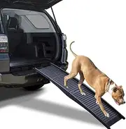 Pet Ladder Ramp - Dog Car Ramp, Pet Ramp for Dogs, Foldable Dog Ramp For Car, Anti-Slip Pet Ramp Dog with Traction Mat, Portable Lightweight Pet Ramp for Large Dogs Climbing and Descending, Traveling