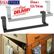Kitchen Hook Over Door Bathroom Rail Cupboard Hanger Bar Tea Towel Holder RackOY