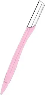 1Pcs Multipurpose Exfoliating Makeup Tool Eye Brow Knife Face Hair Removal Blade Shaver Safety Razor Make Up Tool(Light red)