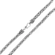 [Treasure Bay] Quality 925 Sterling Silver Bali Chain for Women and Men, Bali Silver Chain Available in 45cm, 47cm and 55cm