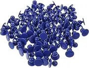 Hohopeti Set of 100 Chef Buttons Small Blue Buttons for Jacket Suit Practical Sewing Projects