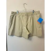 Columbia Anytime Lite Shorts 5" Inseam Omni-Shade Khaki Beige Tan XXL NEW