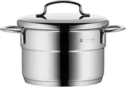 WMF 0714776040 14 cm Mini High Casserole with Lid, 14cm, Stainlesssteel