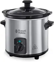 Russell Hobbs Mini Slow Cooker - 2L Ceramic Pot, 3 Temp Settings & Keep Warm, 145W, 25570-56