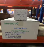 Box Tissue(Cube) Soft Plus( Double Ply)100 Sheets/box 30 Boxes/Case
