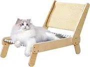 Sisal Cat Hammock, Adjustable Cat Hammock Beach Chair, 4-Position Adjustable Large Lounge, 52cm, Easy To Use, Portable For Small And Medium Kitten