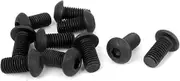 uxcell M10 x 20mm Alloy Steel Hex Socket Button Head Screws Black 10 Pcs