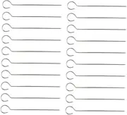 ibasenice 50Pcs Stainless Steel Barbecue Skewers for Grilling Durable Reusable Meat Skewers BBQ Accessories for Outdoor Cooking and Family Gatherings