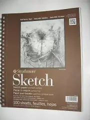 Strathmore Sketch Book Pad 400 Series 100 Sheets New 9"x12"