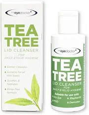 The Eye Doctor Tea Tree Lid Cleanser 100ml – Daily Eyelid Hygiene Remove Debris & Make-up Eyelid Eyelashes – Suitable for Sensitive Eyes – Contains Tea Tree Oil Argan Oil Coconut Oil & Micellar Water