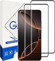 2 Pack for OPPO Reno 12 5G Screen Protector,HD Tempered Glass,3D full Coverage,9H Hardness,Anti-Scratch,Bubble Free for Reno 12 5G